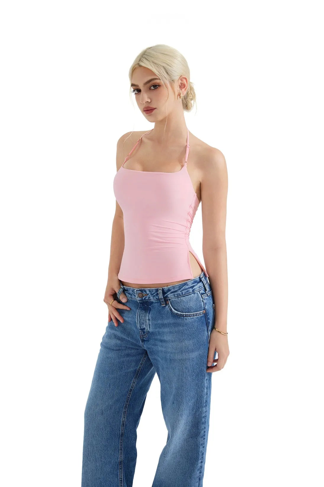 Butterweiches Cami-Neckholder-Tanktop