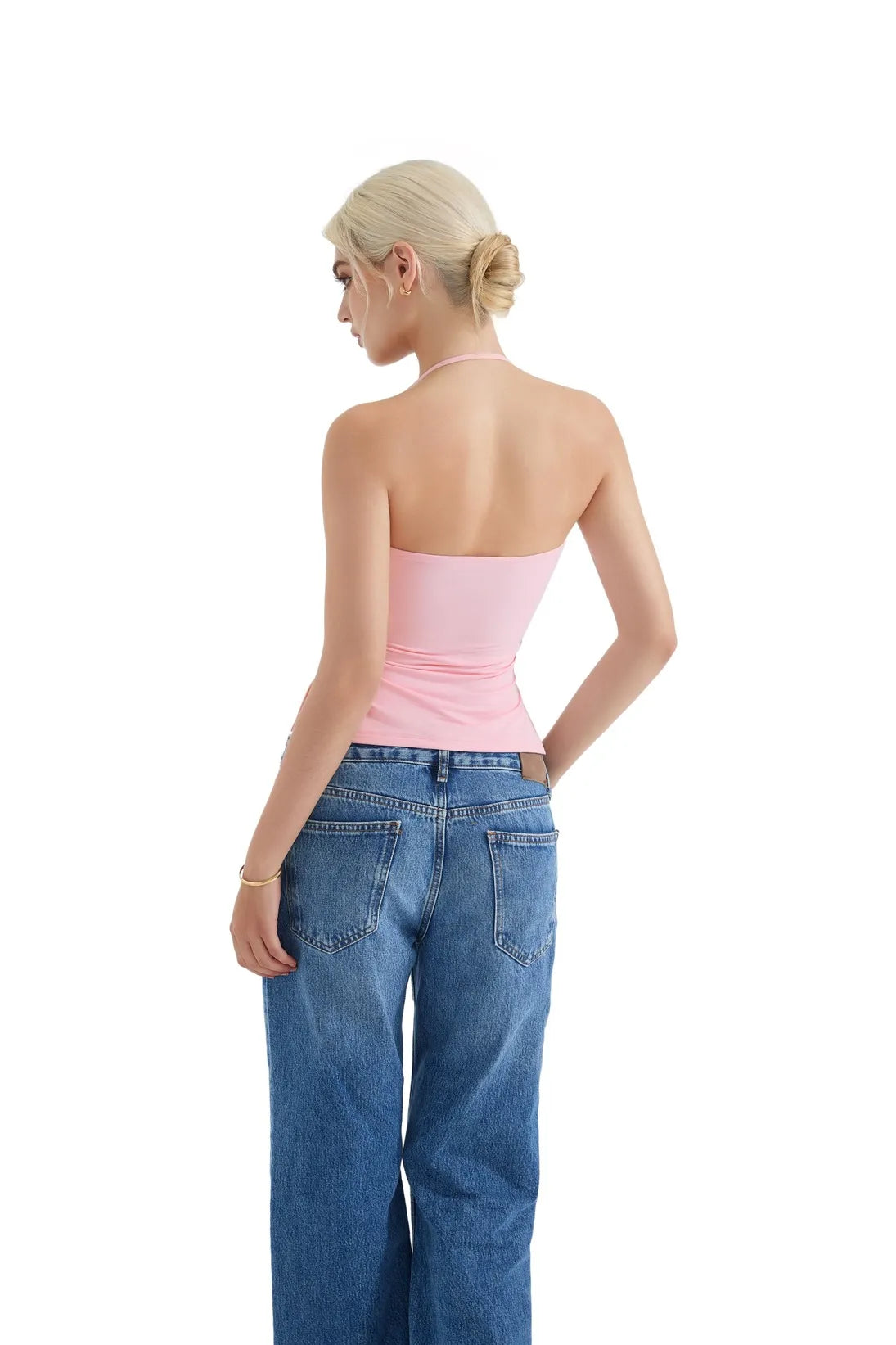 Butterweiches Cami-Neckholder-Tanktop