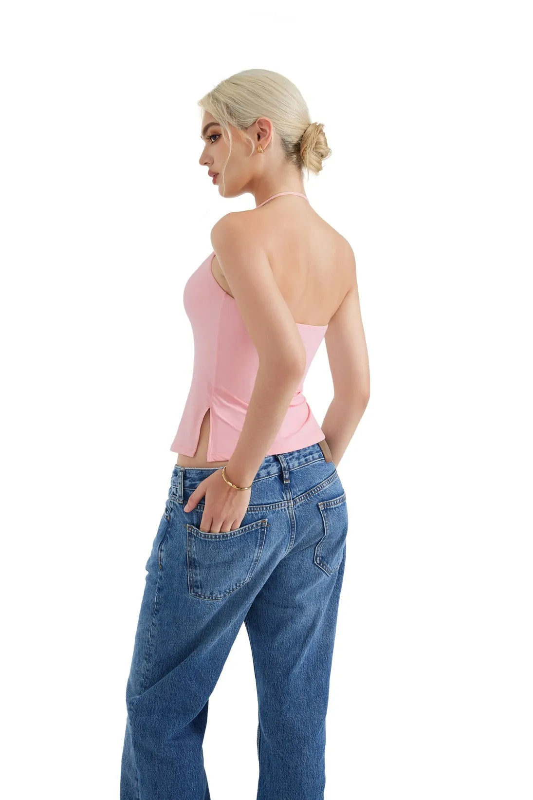 Butterweiches Cami-Neckholder-Tanktop