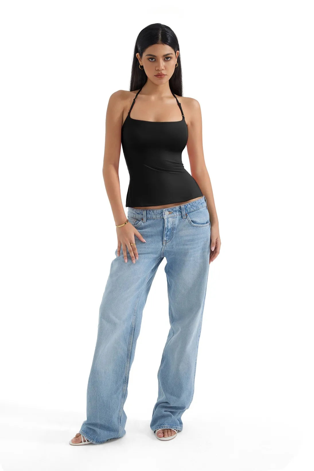 Butterweiches Cami-Neckholder-Tanktop