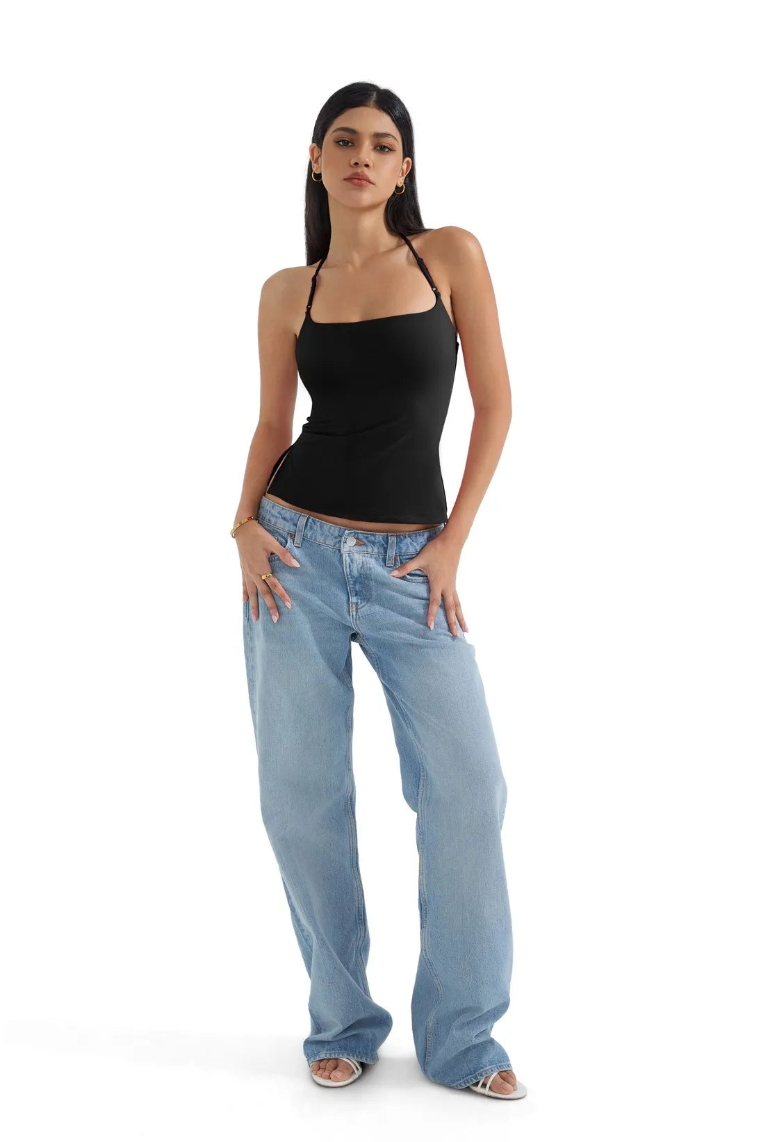 Butterweiches Cami-Neckholder-Tanktop