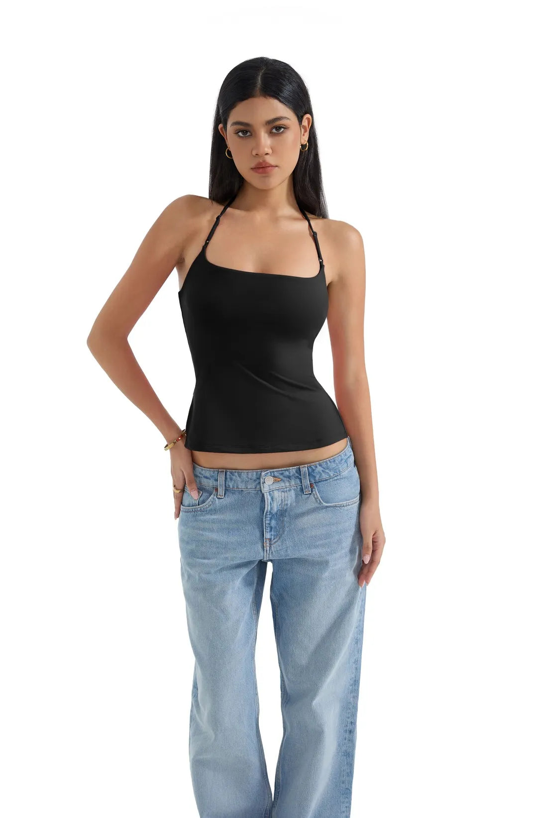 Butterweiches Cami-Neckholder-Tanktop