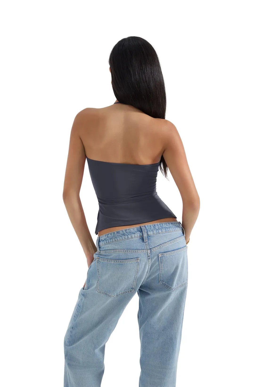 Butterweiches Cami-Neckholder-Tanktop