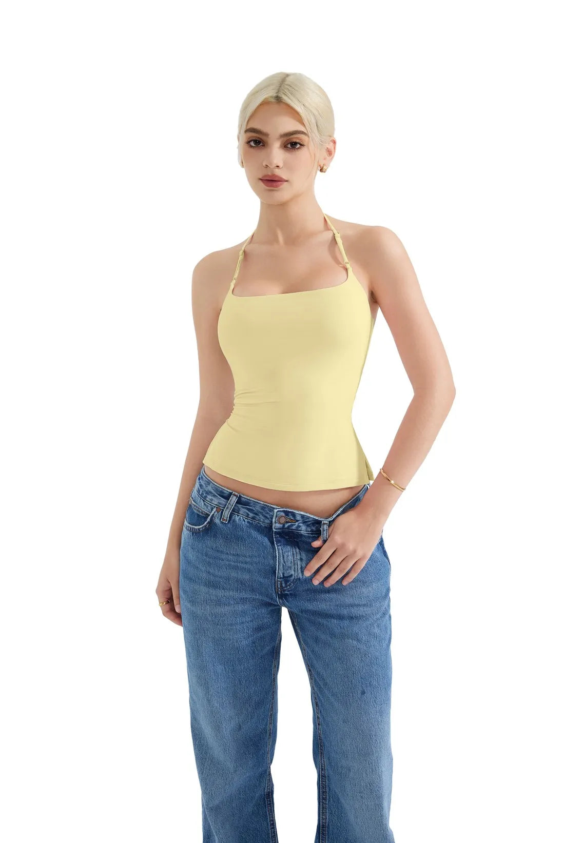 Butterweiches Cami-Neckholder-Tanktop