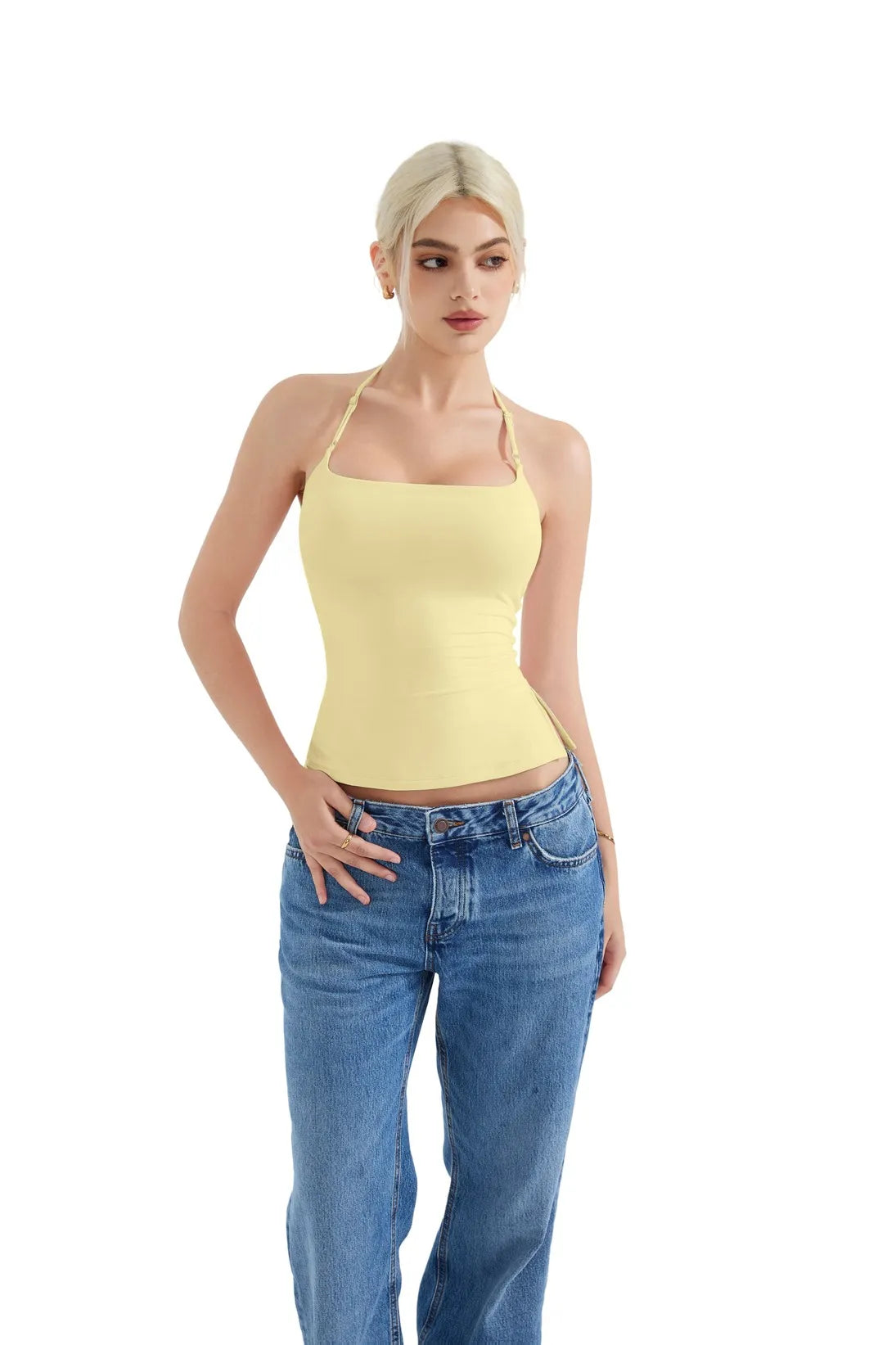 Butterweiches Cami-Neckholder-Tanktop