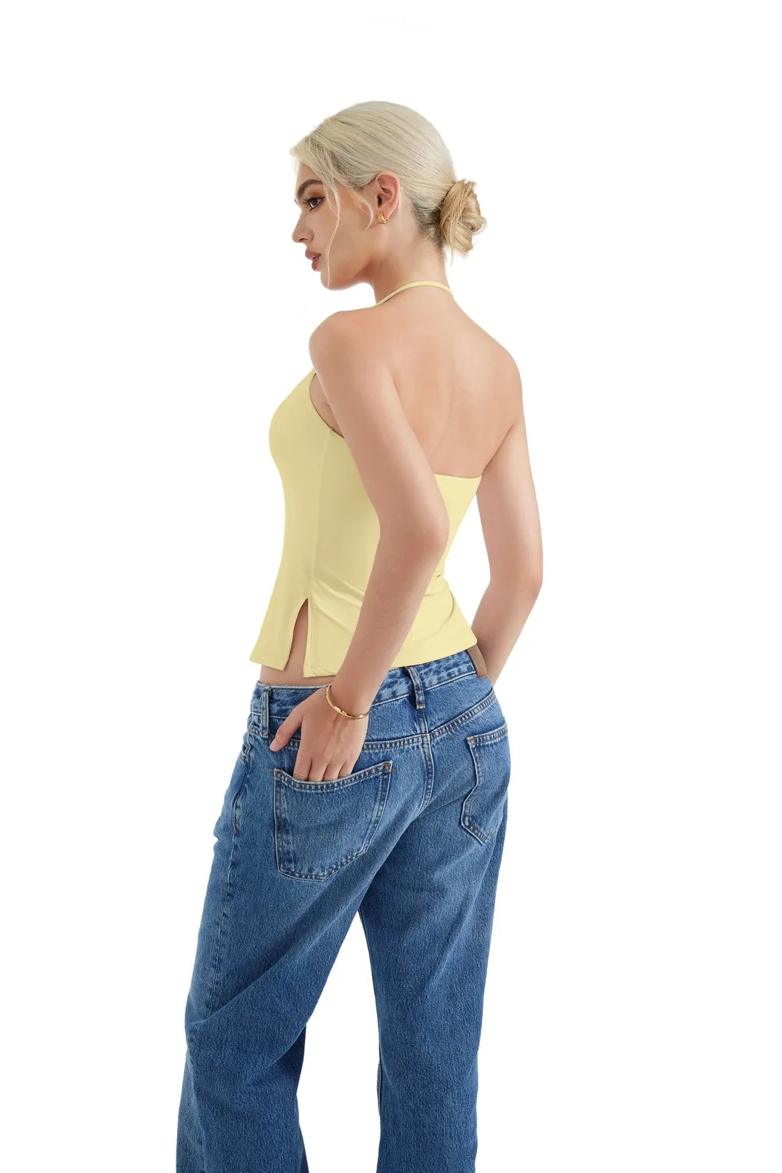 Butterweiches Cami-Neckholder-Tanktop