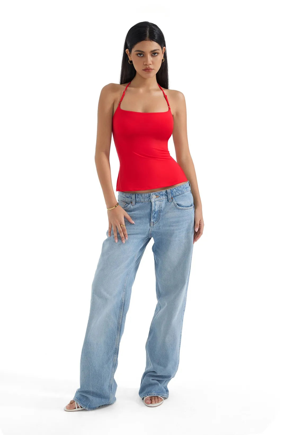 Butterweiches Cami-Neckholder-Tanktop