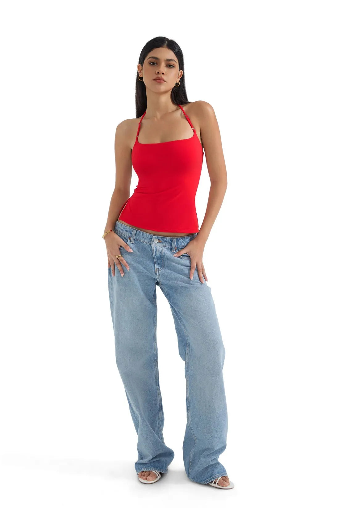 Butterweiches Cami-Neckholder-Tanktop