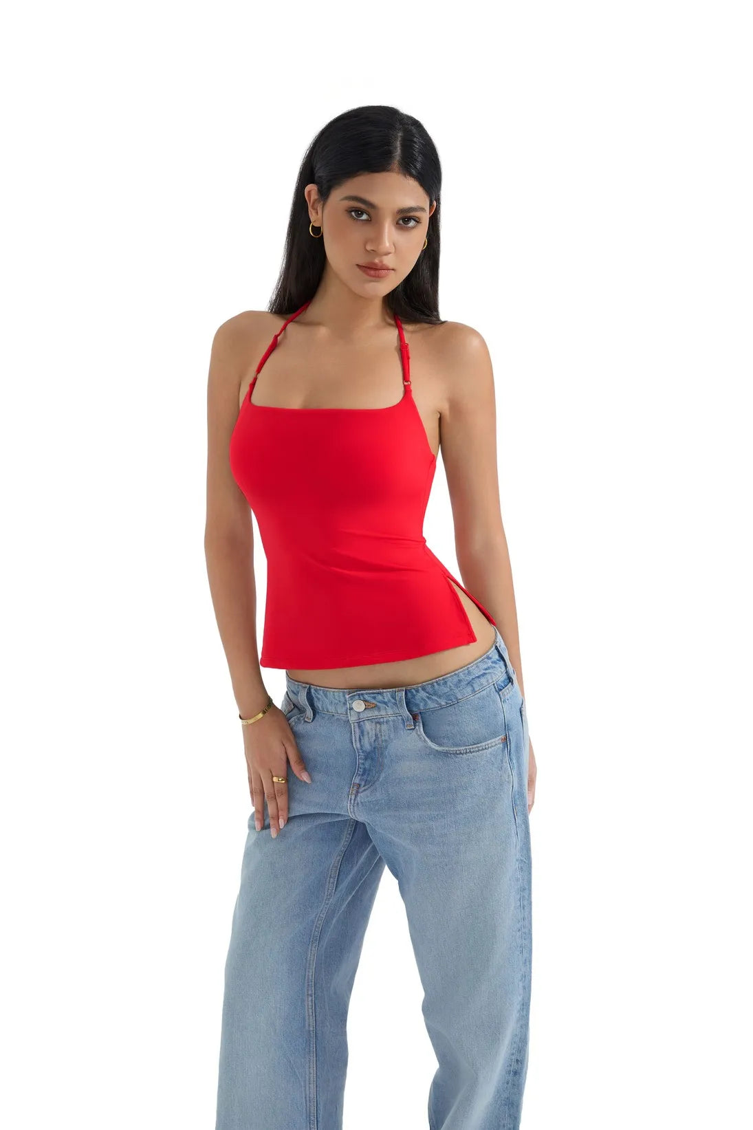 Butterweiches Cami-Neckholder-Tanktop