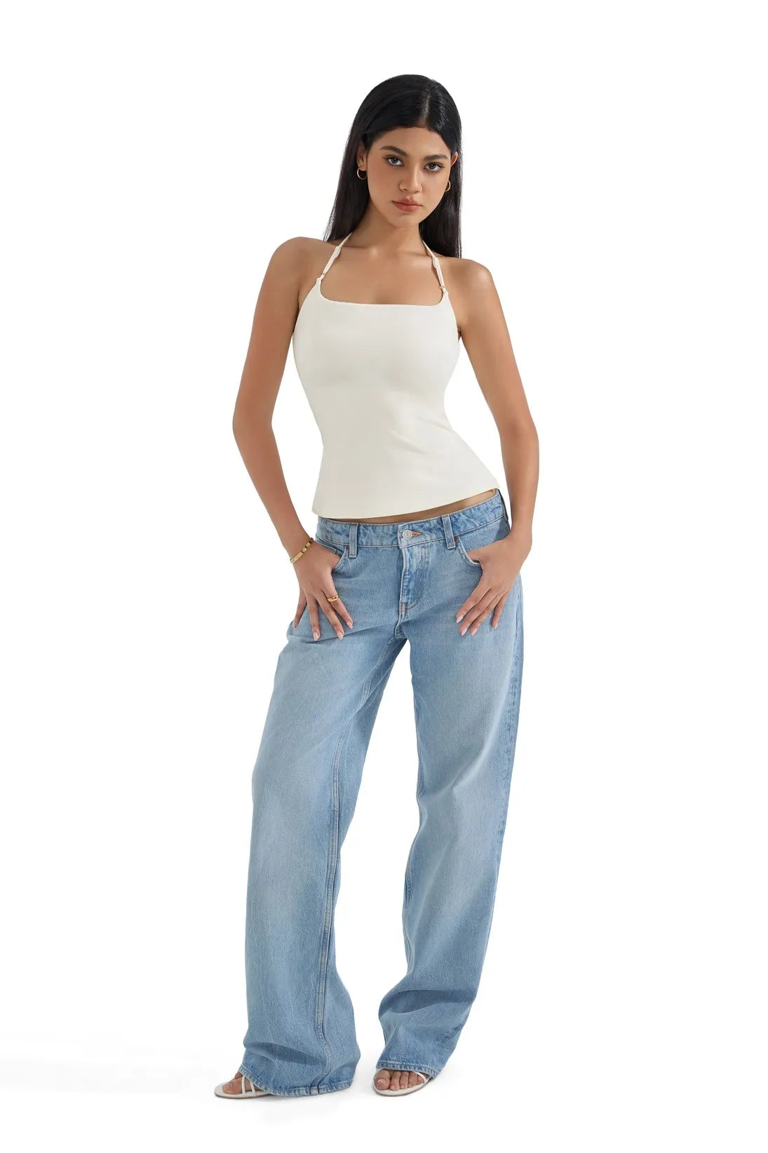 Butterweiches Cami-Neckholder-Tanktop