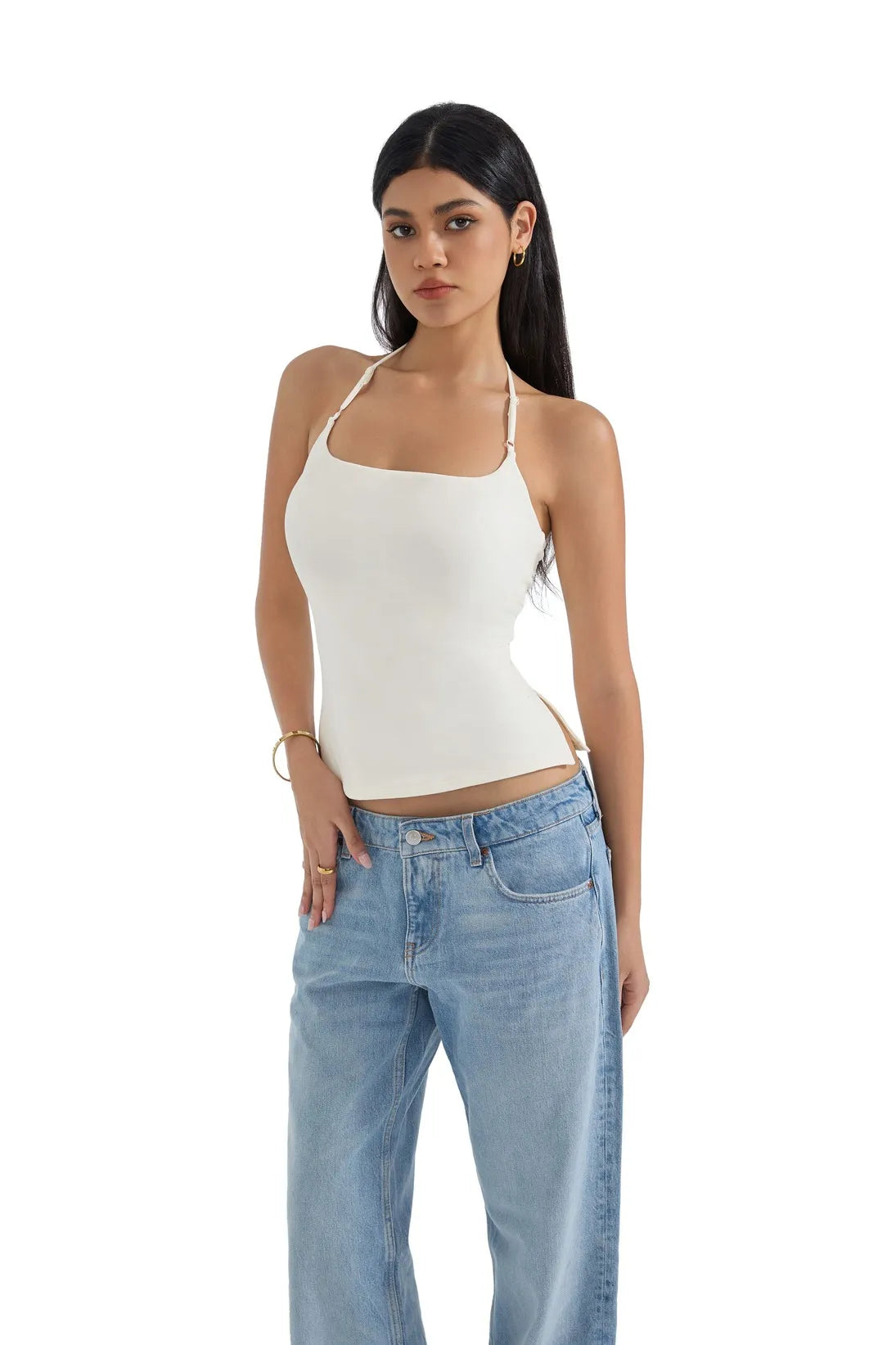 Butterweiches Cami-Neckholder-Tanktop