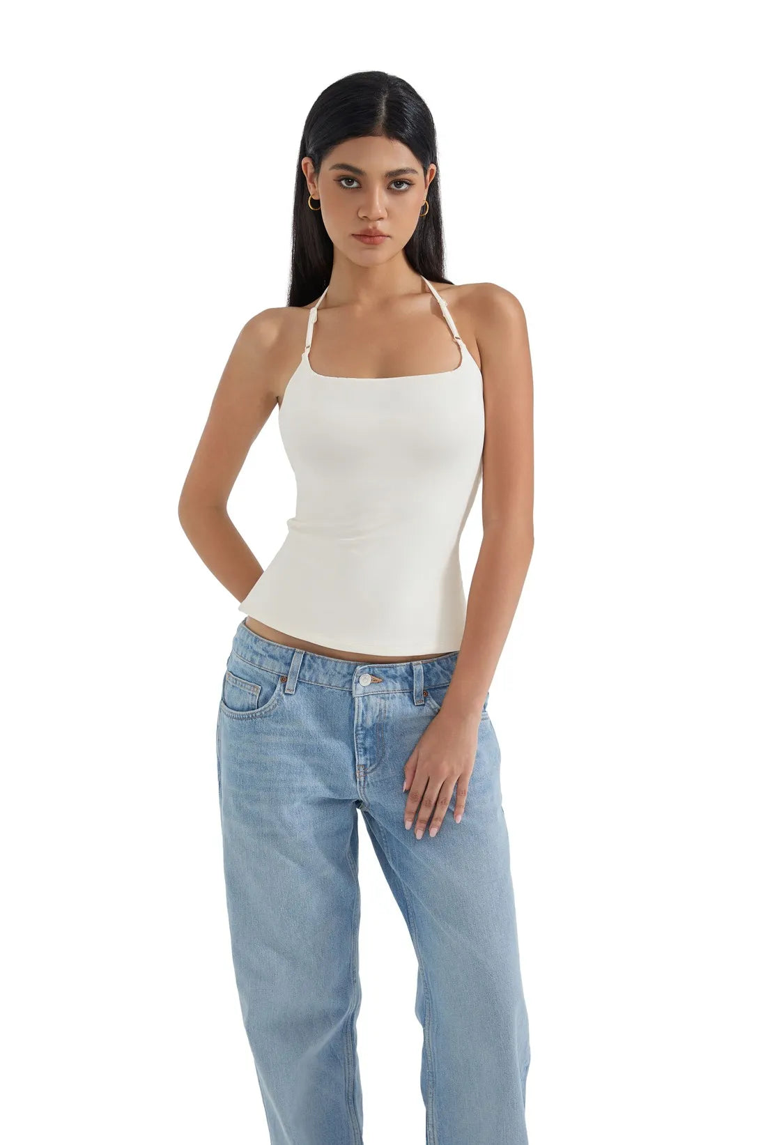 Butterweiches Cami-Neckholder-Tanktop