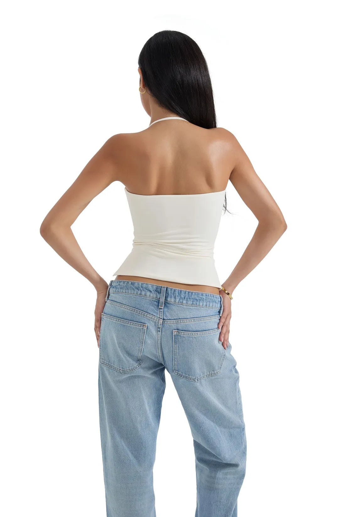 Butterweiches Cami-Neckholder-Tanktop