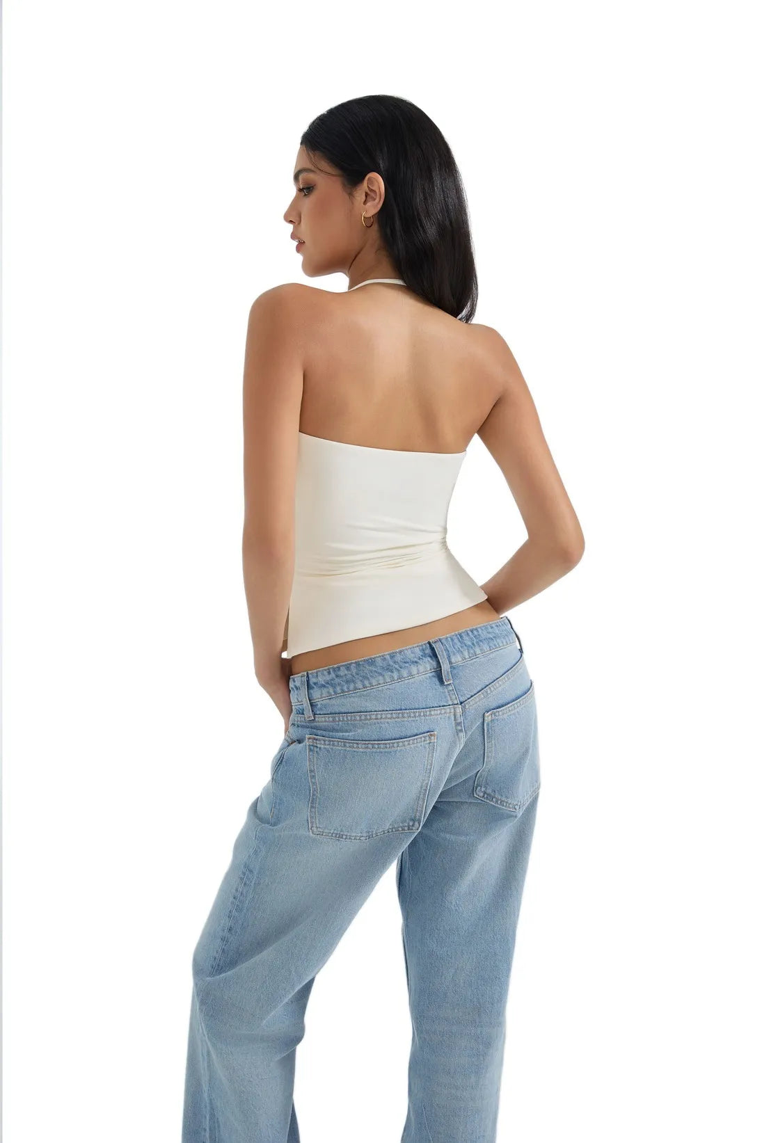 Butterweiches Cami-Neckholder-Tanktop