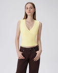 V Neck Double Lined Camisole Tank Tops-SUUKSESS-SUUKSESS