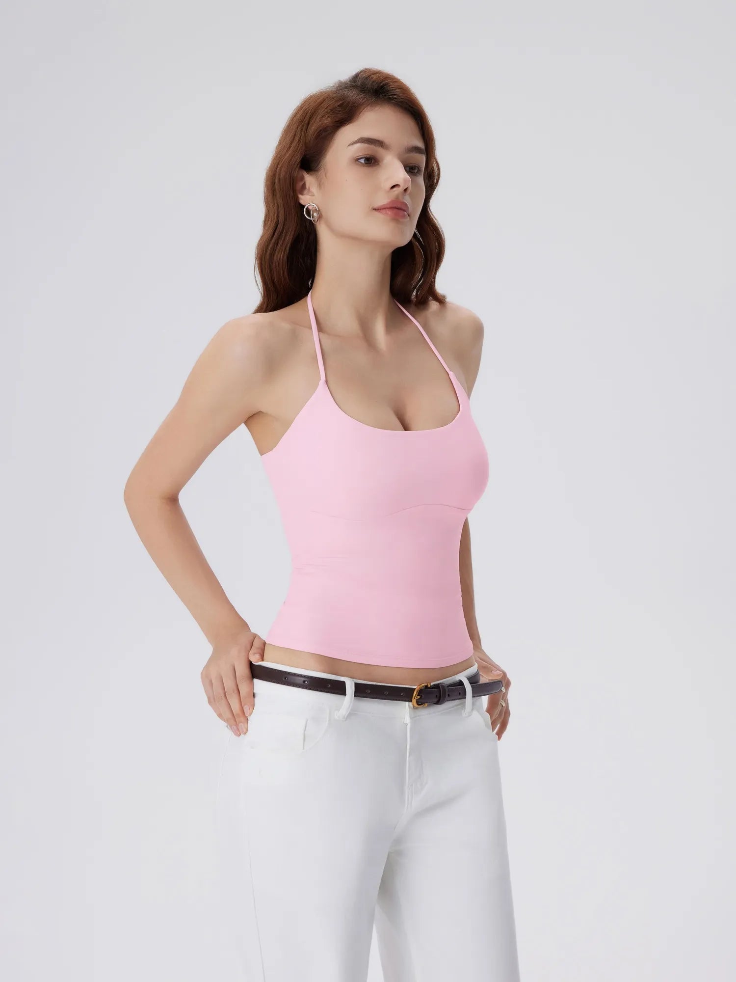 Open Back Silver Botton Y2K Tank Tops – SUUKSESS