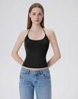 Lined Open Back Y2K Camisole Tank Tops-SUUKSESS-SUUKSESS