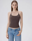 Lined Open Back Y2K Camisole Tank Tops-SUUKSESS-SUUKSESS