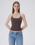 Lined Open Back Y2K Camisole Tank Tops-SUUKSESS-SUUKSESS