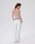 Open Back Silver Botton Y2K Tank Tops