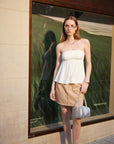 Babydoll Strapless Peplum Tank Tops