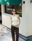 Padded Backless Halter Tank Tops