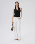 Deep V Halter Open Back Tank Tops-SUUKSESS-SUUKSESS