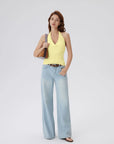 Deep V Halter Open Back Tank Tops-SUUKSESS-SUUKSESS