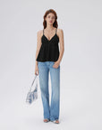 Babydoll Peplum V Neck Tank Tops