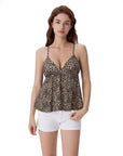 Babydoll Peplum V Neck Tank Tops
