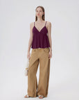 Babydoll Peplum V Neck Tank Tops