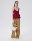 Babydoll Peplum V Neck Tank Tops