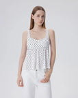 Peplum Modal Summer Flowy Babydoll Tank Tops-SUUKSESS-Dots-XS-SUUKSESS
