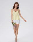 Peplum Modal Summer Flowy Babydoll Tank Tops-SUUKSESS-SUUKSESS