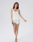 Peplum Modal Summer Flowy Babydoll Tank Tops-SUUKSESS-SUUKSESS