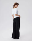 Tight Fitted Half Sleeve Boat Neck Shirt-SUUKSESS-SUUKSESS