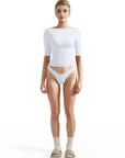 Tight Fitted Half Sleeve Boat Neck Shirt-SUUKSESS-SUUKSESS