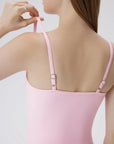 Double Line Built in Bras Square Neck Tank Tops-SUUKSESS-SUUKSESS