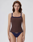Cotton Rib Square Padded Tank Tops