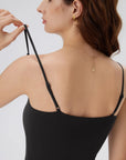 Padded Scoop Neck Double Line Camisole Tank Tops-SUUKSESS-SUUKSESS
