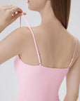 Padded Scoop Neck Double Line Camisole Tank Tops-SUUKSESS-SUUKSESS