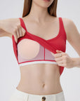 Cotton Ribbed Padded V Neck Tank Top-SUUKSESS-SUUKSESS