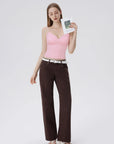 Lace Lined V Neck Y2k Tank Top-SUUKSESS-SUUKSESS