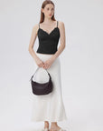 Lace Lined V Neck Y2k Tank Top-SUUKSESS-SUUKSESS