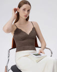 Lace Lined V Neck Y2k Tank Top-SUUKSESS-SUUKSESS