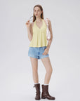Babydoll Halter Peplum Backless Tank Tops-SUUKSESS-SUUKSESS