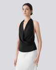 Silk Satin Sexy Backless Halter Top-SUUKSESS-SUUKSESS