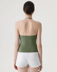 Halter V neck Tank Top
