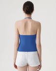 Halter V neck Tank Top