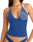 Halter V neck Tank Top